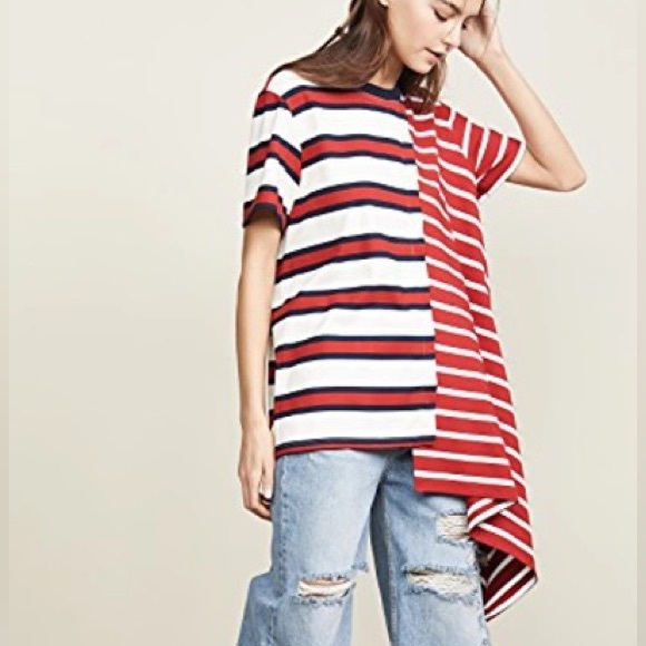 Monse Asymmetrical Rugby Tee XS - Picture 2 of 12